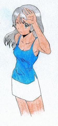 The Lady with silver Hair