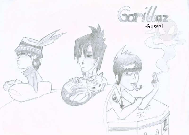 Die Gorillaz, beim denken xD