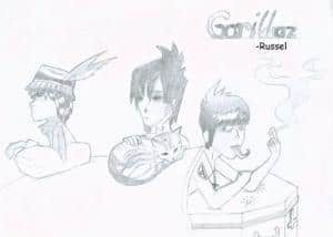 Die Gorillaz, beim denken xD