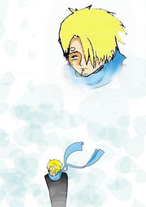 Sanji im Winter (ein Dankbild)