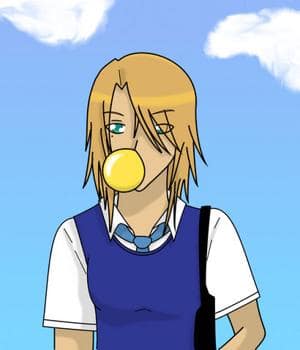 Ranü in Schuluniform