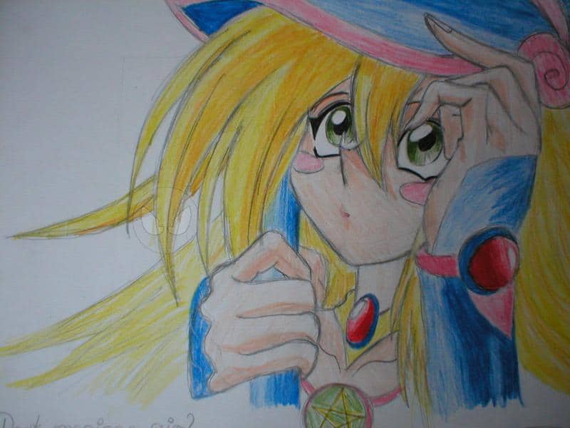 Schwarzes Magier-Mädchen (Gesicht)