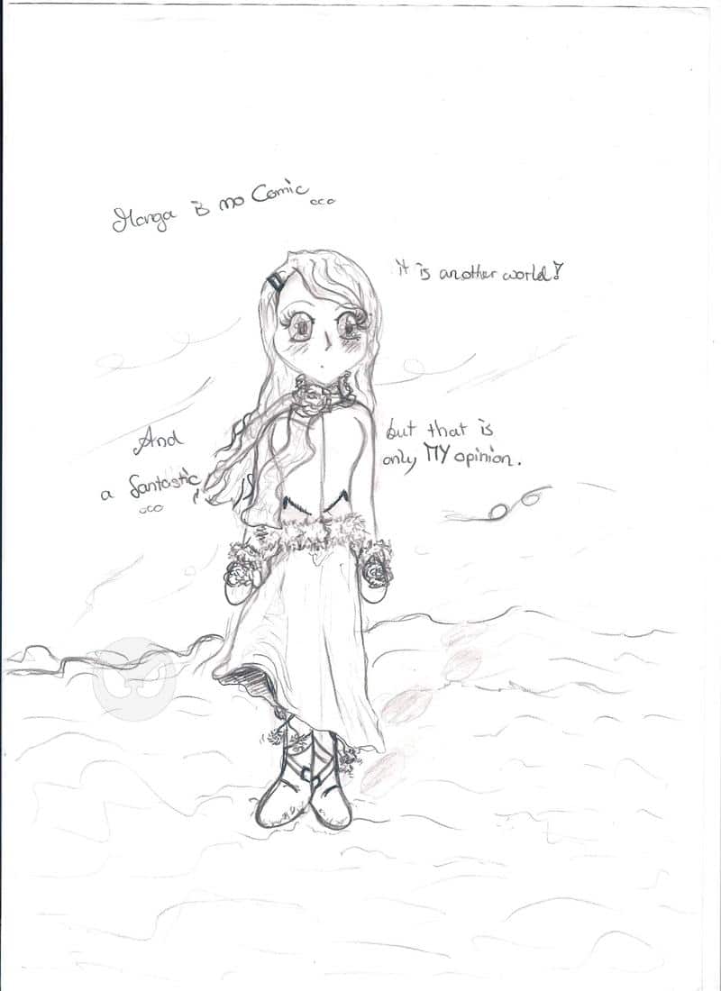 Ein Mädchen im Winter