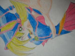 Schwarzes Magier-Mädchen