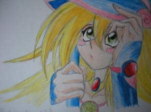 Schwarzes Magier-Mädchen (Gesicht)