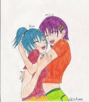 ran und mila im erstversuch mit buntsiteften (was man auch deutlich sieht y.y)