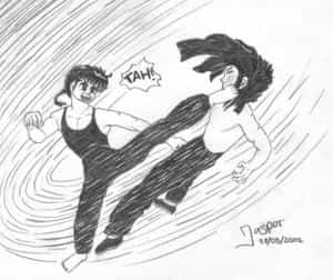 Ranma verkloppt Mousse