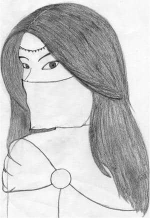 Verschelierte Schönheit