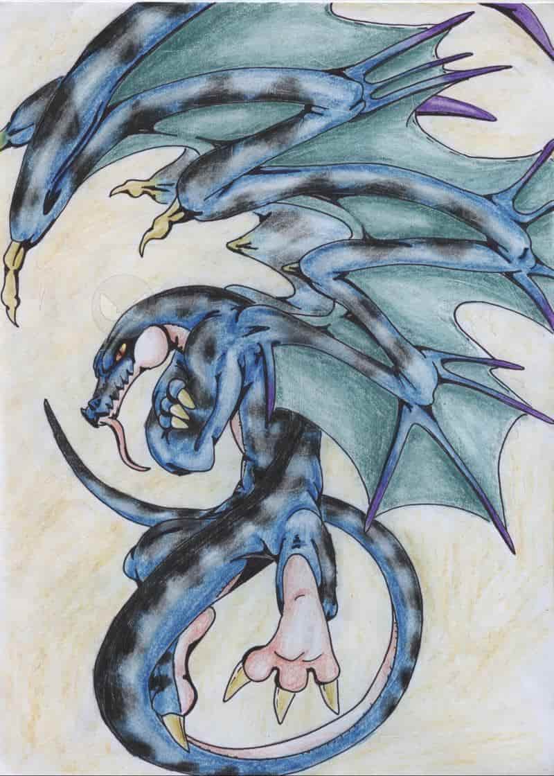 Blauer Drache