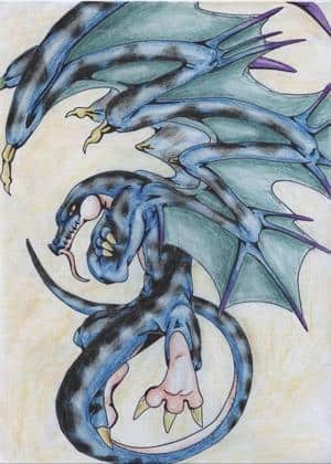 Blauer Drache