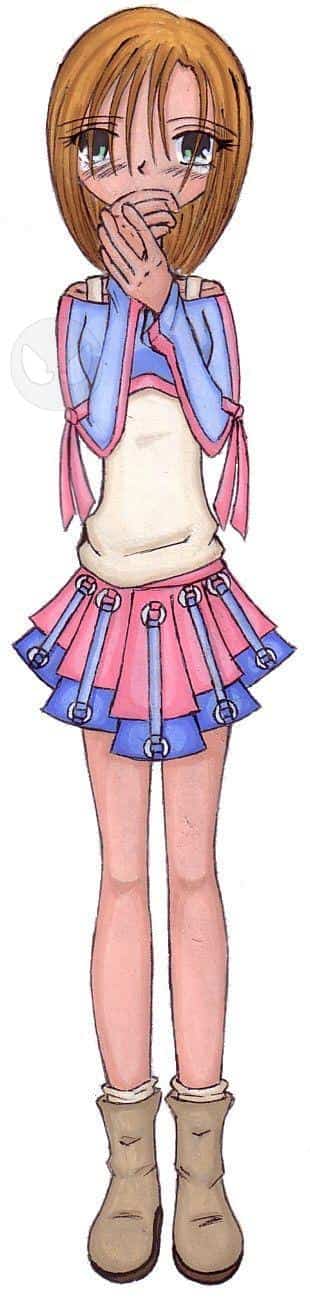 Kleines rosa Mädchen