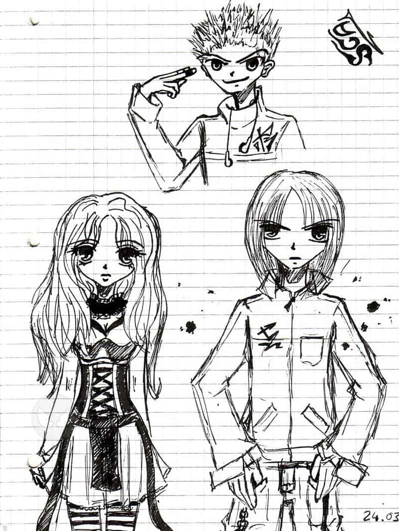 Skizze in der Schule