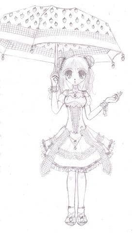 Erdbeermädchen für Greedy! (Skizze)