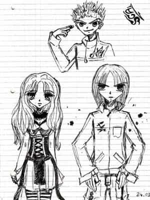 Skizze in der Schule