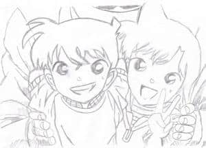 kleiner shinichi und kleine ran