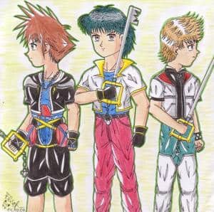 Three keyblades...and one destiny!!!