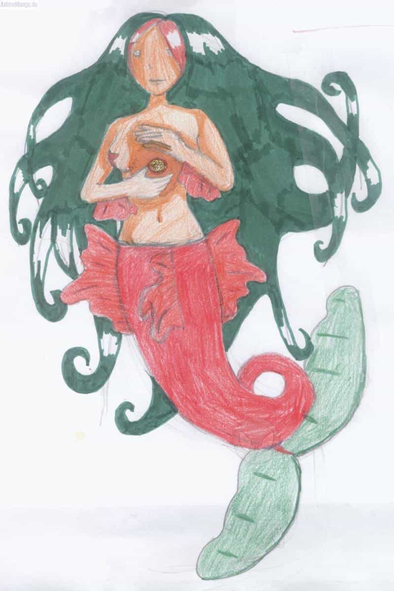 Meerjungfrau mit Wundakugel