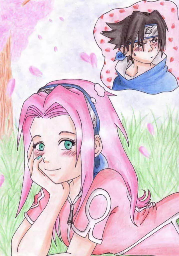 Saku is dreaming of Sasuke