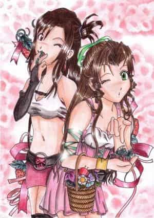 Aeris ~ Tifa Strawberry <3