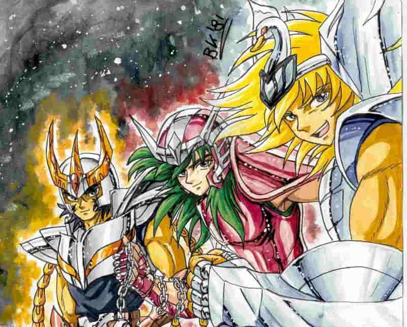 Cygnus Hyuga, Andromeda Shun, Phönix Ikki