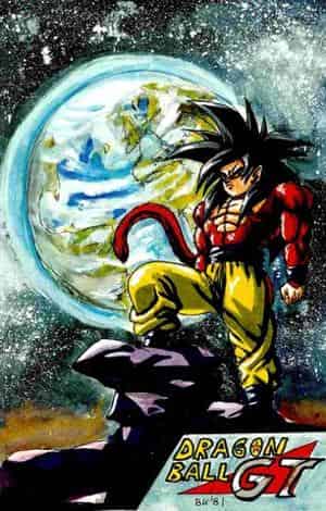 Goku SSJ4 mit der Erde (DBGT)