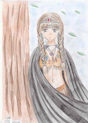 Indianisches Mangamädchen