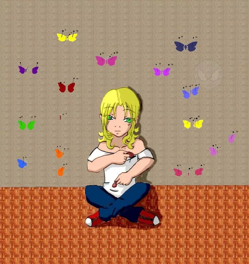 Rip out the wings of a butterfly