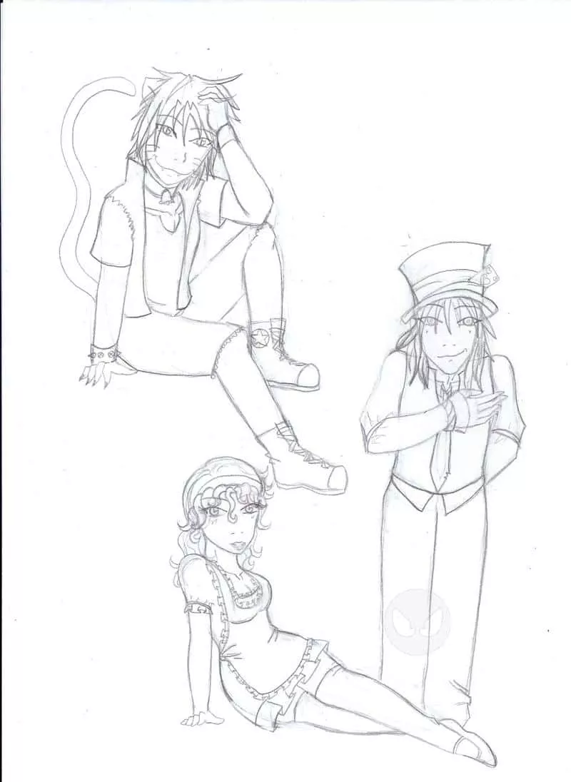 Alice in Wonderland Outlines