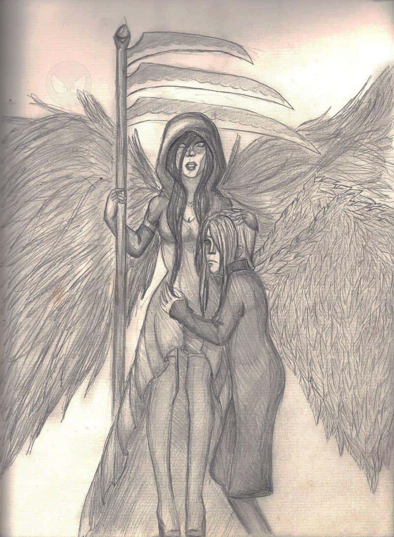 Death and her servant Black/White