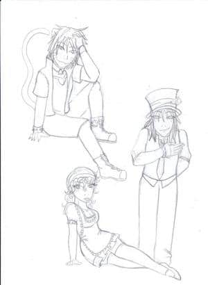 Alice in Wonderland Outlines