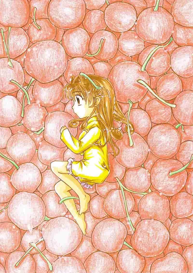 a girl in cherryness