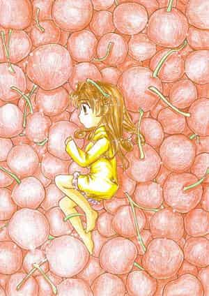 a girl in cherryness