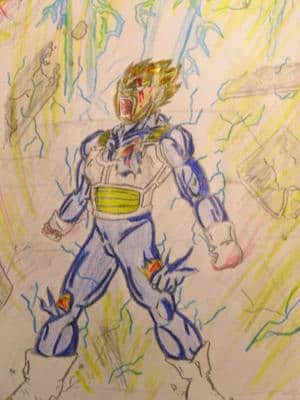 Vegeta rastet aus.......!