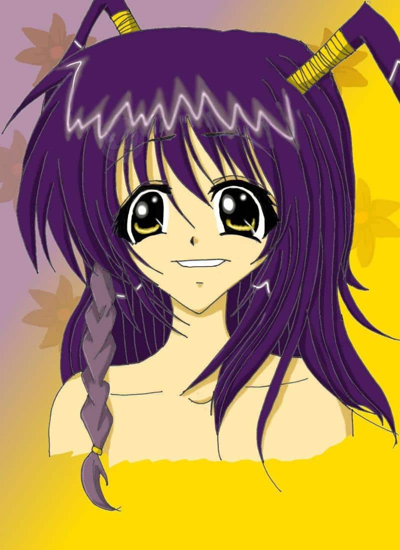 mädel mit lila haaren^^