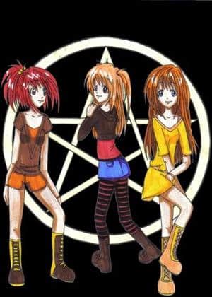 3 Mädels in buntstiftcolo