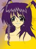 mädel mit lila haaren^^