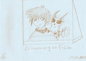 Satoshi mit seinem Raichu