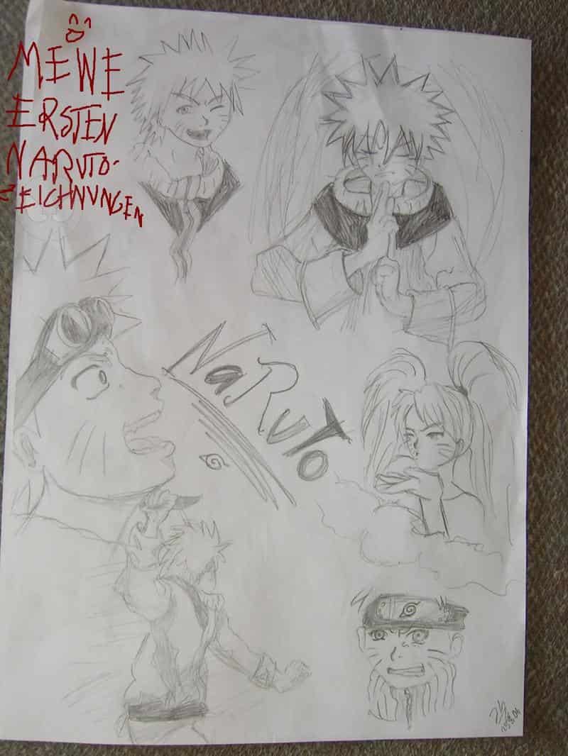Meine ersten Naruto Kritzeleien...(abgemald ^^\\\\\\\')