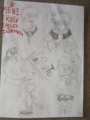Meine ersten Naruto Kritzeleien...(abgemald ^^\\\\\\\')