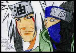 Jiraija und Kakashi