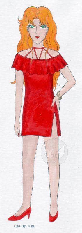 Zoisite in "that sinful red dress" (aus: Tales from the Dark Kingdom, Ch.9)