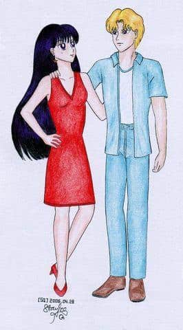 Rei und Jadeite (aus: Tears of Crystal, Ch. 24)