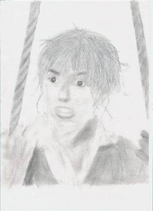 Keira Knightley auf einer Schaukel