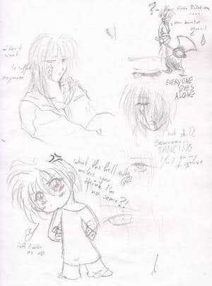 Kritzelei am frühen Morgen