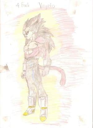 4-Fach Super Sajayin Vegeta