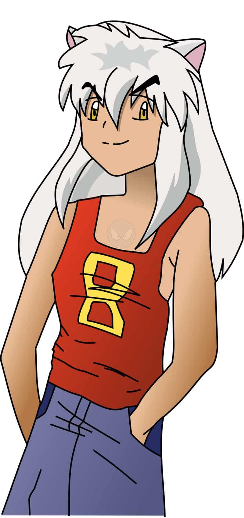 Inuyasha in Jeans und Top xD