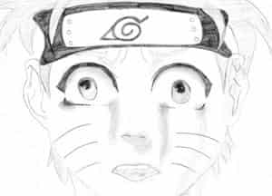 ein weinender Naruto