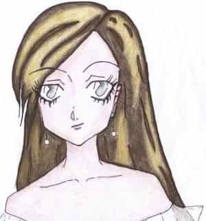 Mädchen mit kaori Yuki Augen