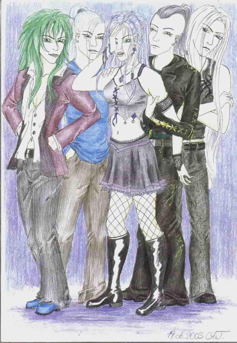 Bakura, Riku, Ryoko, Makoto und Ryudo