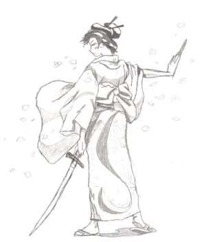 Samurai Mädchen